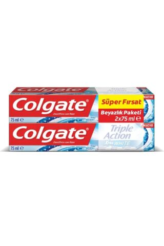 Colgate Triple Action Extra White Diş Macunu 75 Ml 2'li