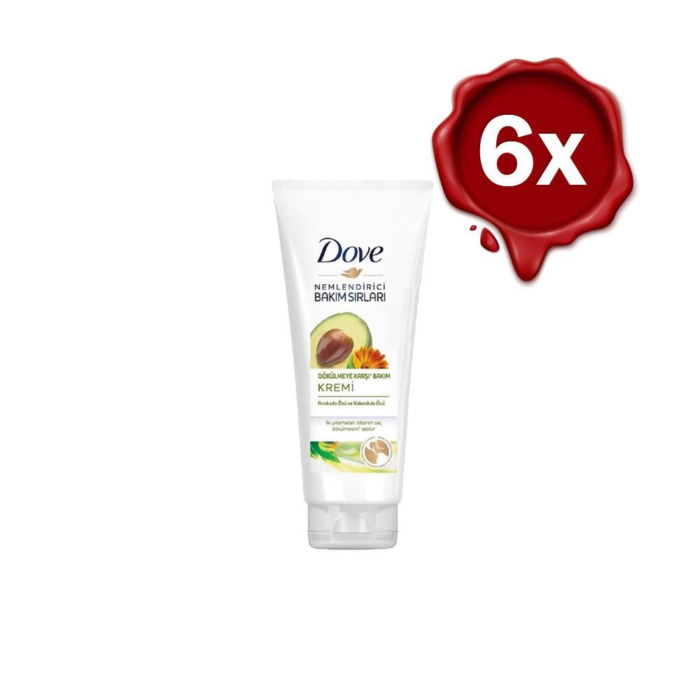 Dove Nemlendirici Bakım Sırları Dökülmeye Karşı Saç Bakım Kremi 170 ml x 6