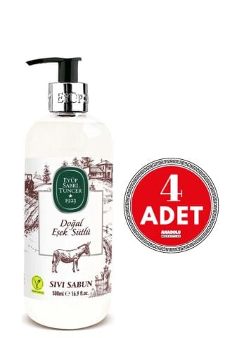 Eyüp Sabri Tuncer Doğal Eşek Sütlü Sıvı Sabun 500 ml x 4 Adet