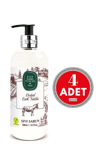 Eyüp Sabri Tuncer Doğal Eşek Sütlü Sıvı Sabun 500 ml x 4 Adet