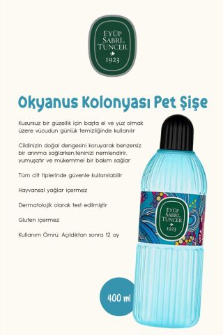 Okyanus Kolonya 150ml ve Pet şişe 400ml ve Rosie Pamuk