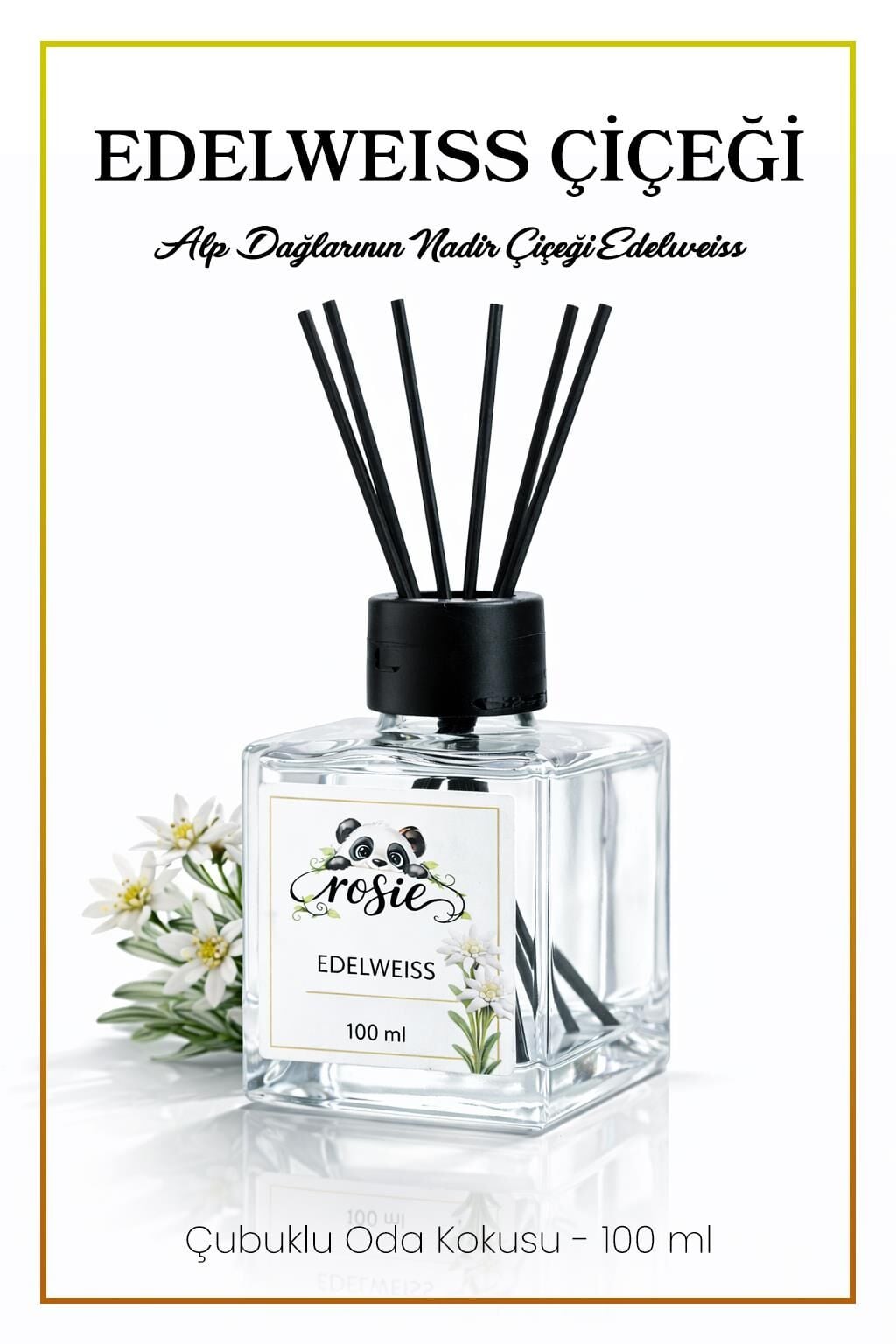Rosie Edelweiss Çiçeği Çubuklu Oda Kokusu - Doğanın En Nadir Çiçeğinin Zarafeti