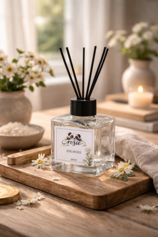 Rosie Edelweiss Çiçeği Çubuklu Oda Kokusu - Doğanın En Nadir Çiçeğinin Zarafeti