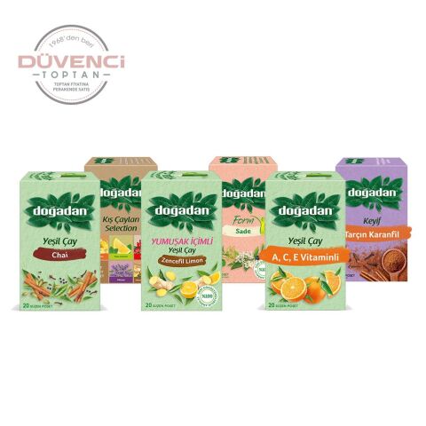 Doğadan Düvenci Toptan Bitki Çayları Paketi 6' lı Model 36
