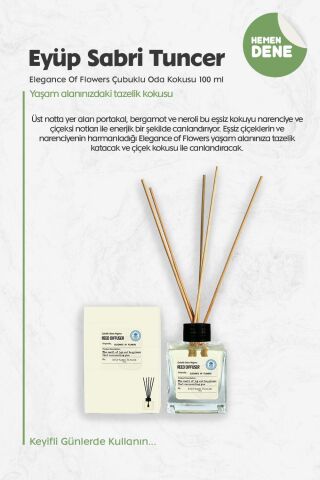 Eyüp Sabri Tuncer Elegance Of Flowers Çubuklu Oda Kokusu 100 ml
