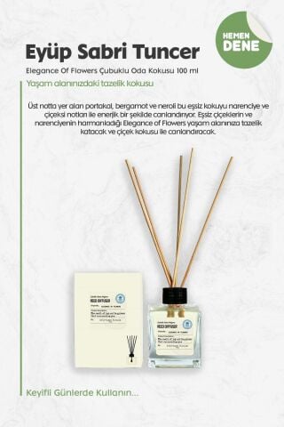 Eyüp Sabri Tuncer Elegance Of Flowers Çubuklu Oda Kokusu 100 ml