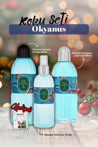 Okyanus 3'lü Kolonya ve Rosie Pamuk