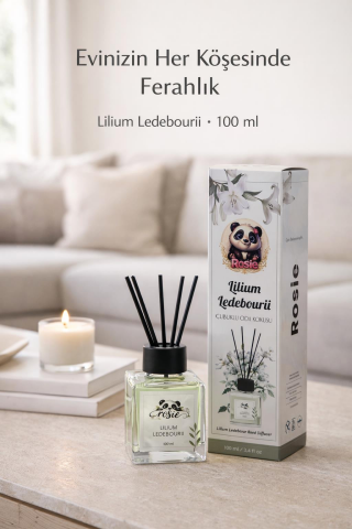 Rosie Lilium Ledebourii Çubuklu Oda Kokusu 100 ml – Lilyum Çiçeği Ferahlığı