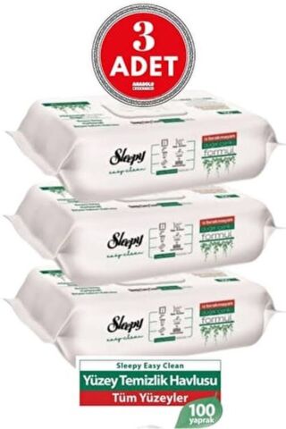 easy clean yüzey temizleme mendili