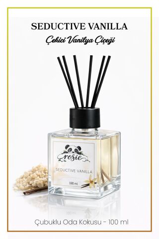 Rosie Seductive Vanilla 100 ml Çubuklu Oda Kokusu – Baştan Çıkarıcı Vanilya Kokusu
