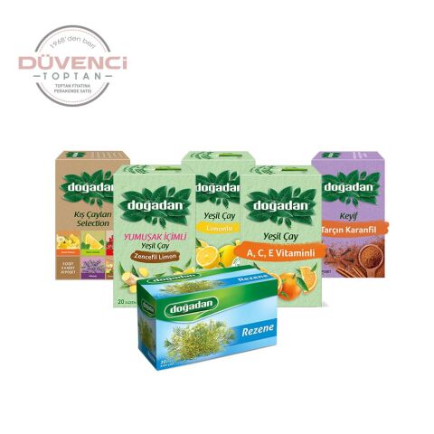 Doğadan Düvenci Toptan Bitki Çayları Paketi 6' lı Model 38
