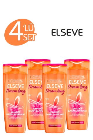 Elseve Dream Long Onarıcı Şampuan 360 ml x 4 Adet