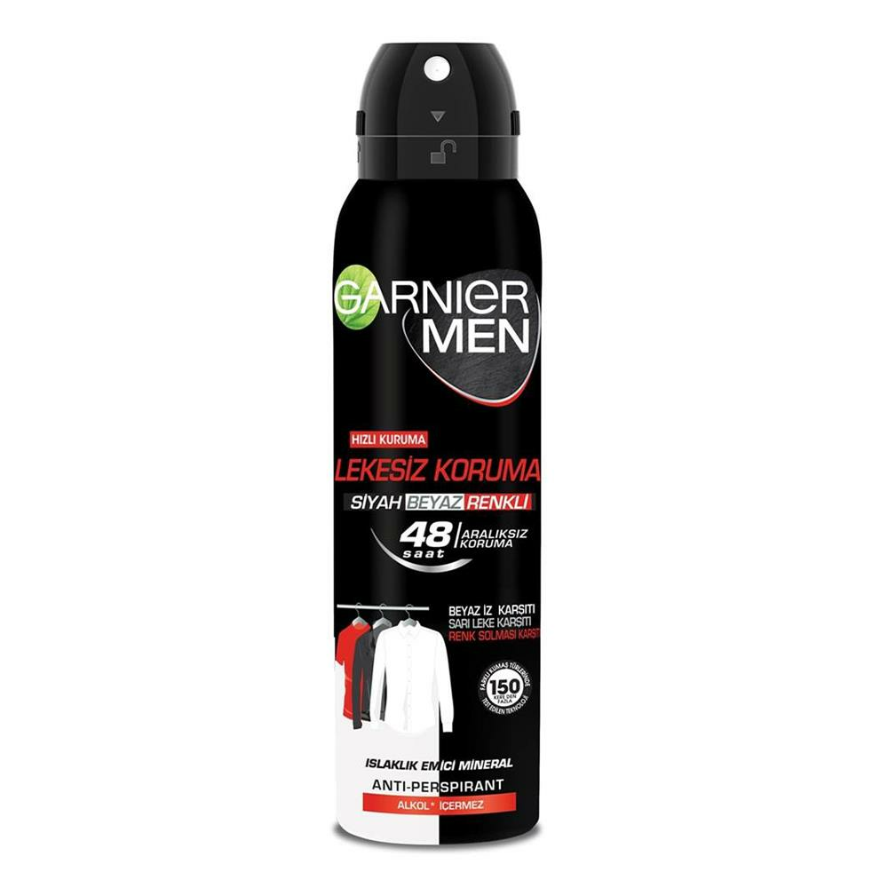 Garnier Men 48H Lekesiz Koruma Erkek Deodorant 150 ml