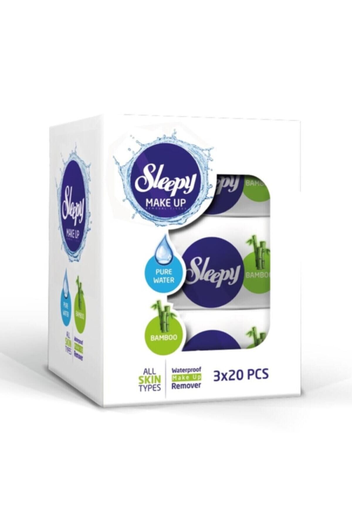 Sleepy Makyaj Temizleme Mendili Bamboo 20 Yaprak 3 Paket
