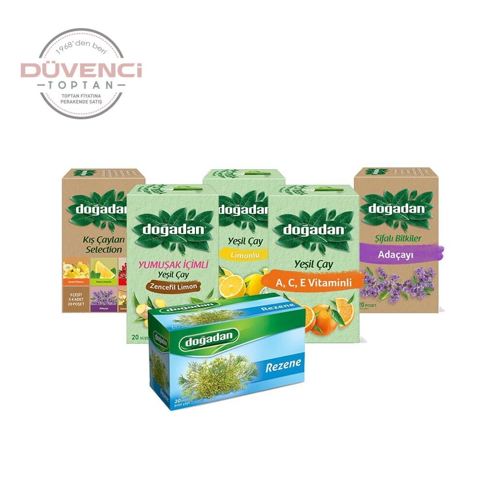 Doğadan Düvenci Toptan Bitki Çayları Paketi 6' lı Model 39