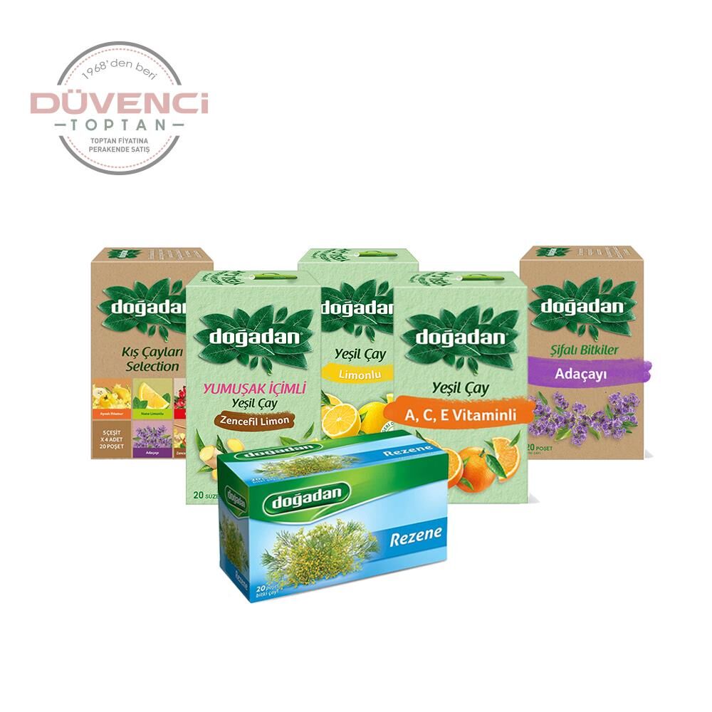 Doğadan Düvenci Toptan Bitki Çayları Paketi 6' lı Model 39