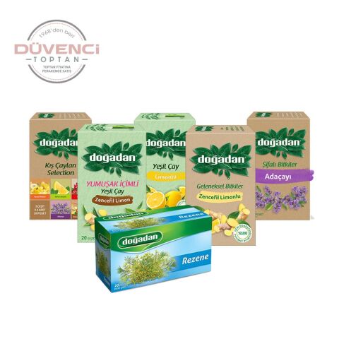 Doğadan Düvenci Toptan Bitki Çayları Paketi 6' lı Model 40