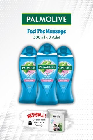 Duş Jeli 3'lü Palmolive Feel The Massage 500 ML ve ROSIE