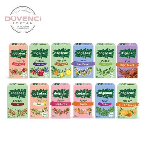Doğadan Düvenci Toptan Bitki Çayları Paketi 12' lı Model 41