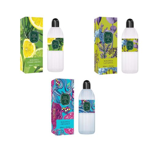 Eyüp Sabri Tuncer Kolonya Okyanus, Çeşme Limonu ve Lavanta Pet Şişe 400 ml