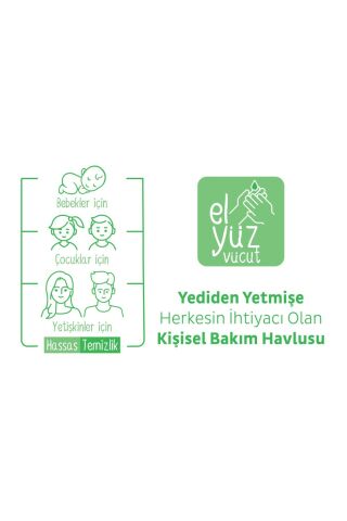 Sleepy Natural + Floral + Herbal Kişisel Bakım Havlusu Çanta Boy 6x25 (150 Yaprak)