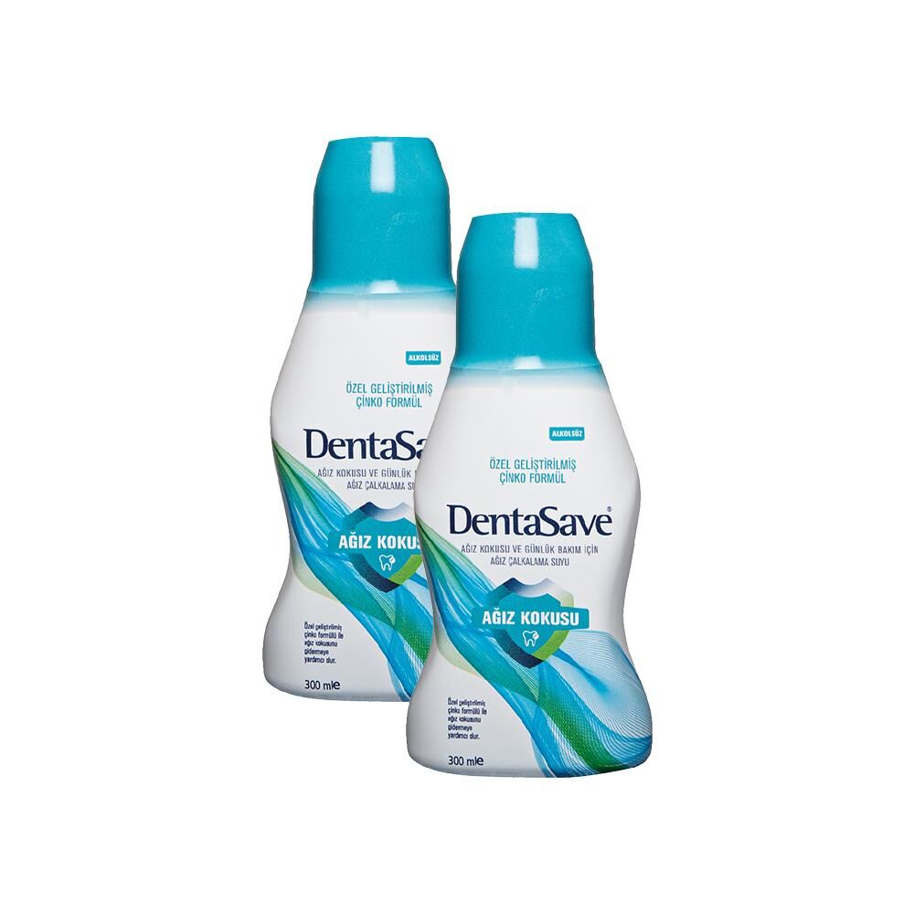 DentaSave Ağız Çalkalama Suyu Ağız Kokusu Çinko Formül 300 ml x 2