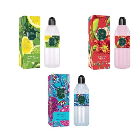 Eyüp Sabri Tuncer Kolonya Okyanus, Çeşme Limonu ve Amber Pet Şişe 400 ml