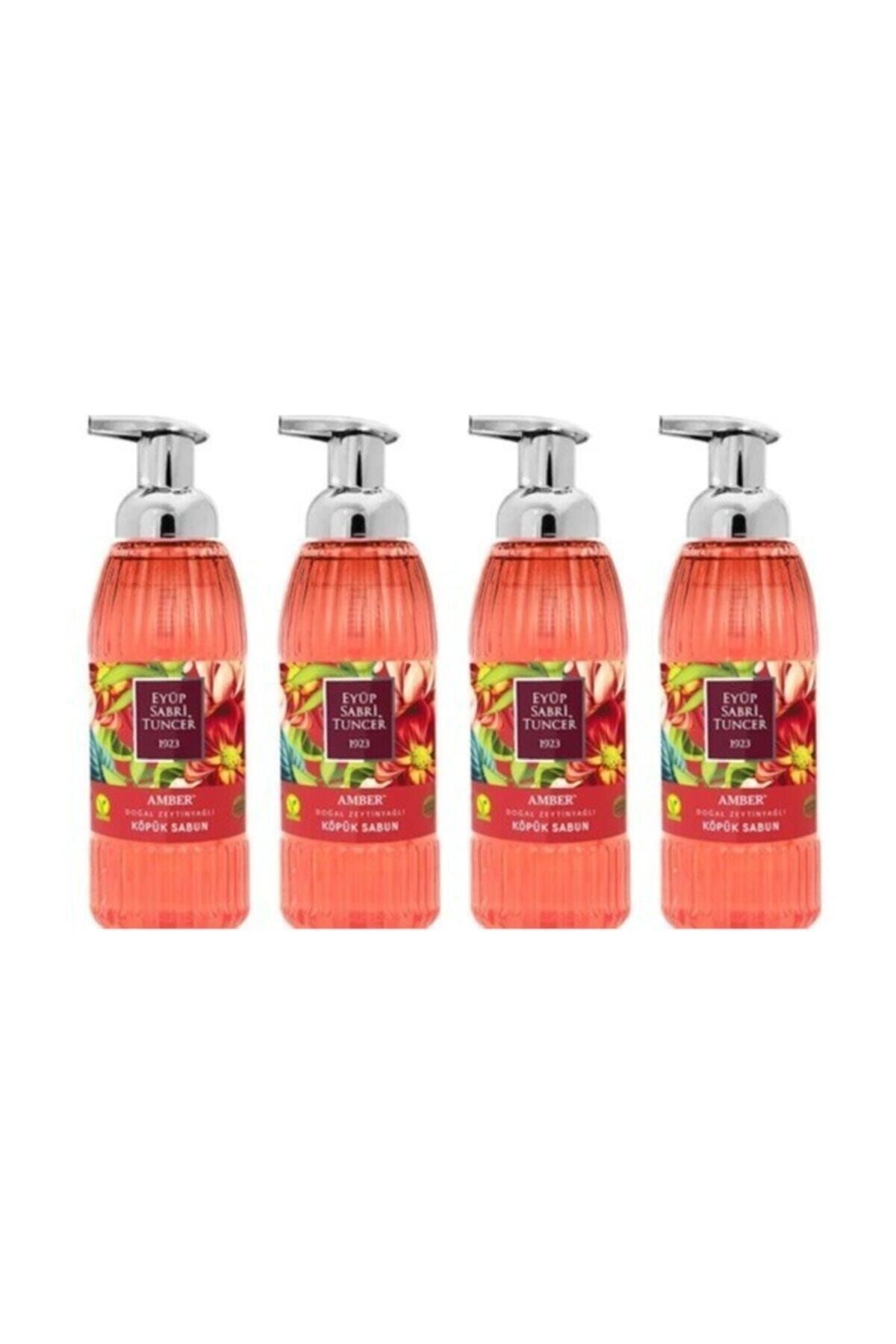 Zeytinyağlı Amber Köpük Sabun 500ml X 4 Adet