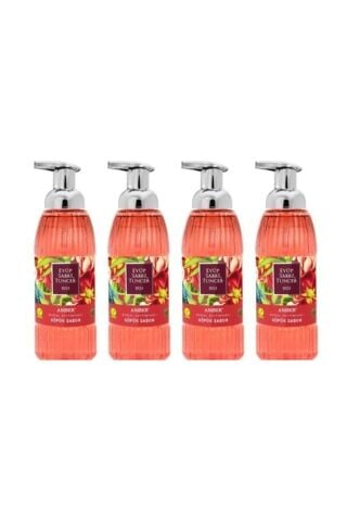 Zeytinyağlı Amber Köpük Sabun 500ml X 4 Adet