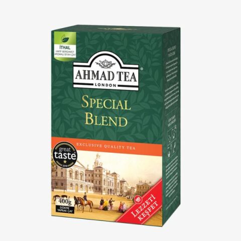 AHMAD TEA 7 adet Dökme Çay Special Blend 400 G ve Rakun Kupa HEDİYE