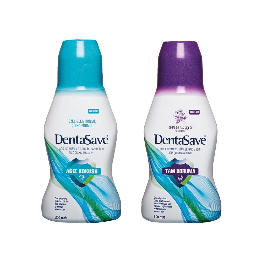 DentaSave Ağız Çalkalama Suyu Ağız Kokusu Çinko Formül ve Cistus Çiçeği 300 ml