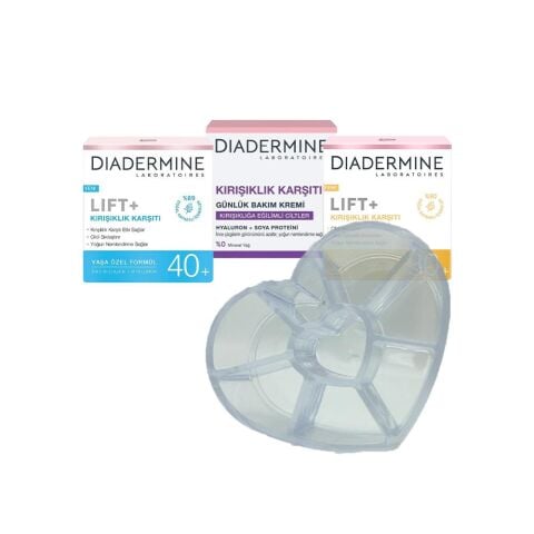 Diadermine Günlük Bakım Kremi, Kırışıklık Karşıtı Krem 40+ ve 30+, Diadermine Makyaj Düzenleyici Hediyeli