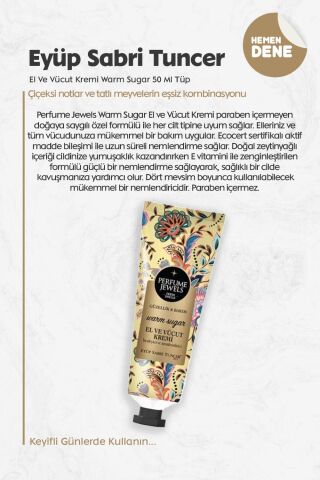 Eyüp Sabri Tuncer Pj El Ve Vücut Kremi Warm Sugar 50 Ml Tüp