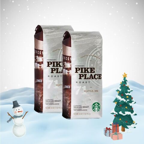 Starbucks Yılbaşı Paketi Pike Place Roast Çekirdek Kahve 250 gr x 2