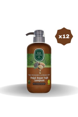 Eyüp Sabri Tuncer Doğal Argan Yağlı Şampuan 600 ML - (12 ADET)