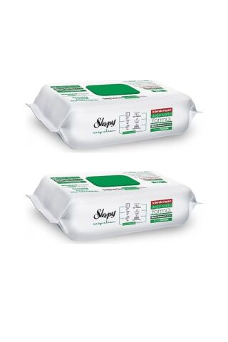 Sleepy - Islak Mendil Beyaz Sabunlu 100'lü - 2 PAKET