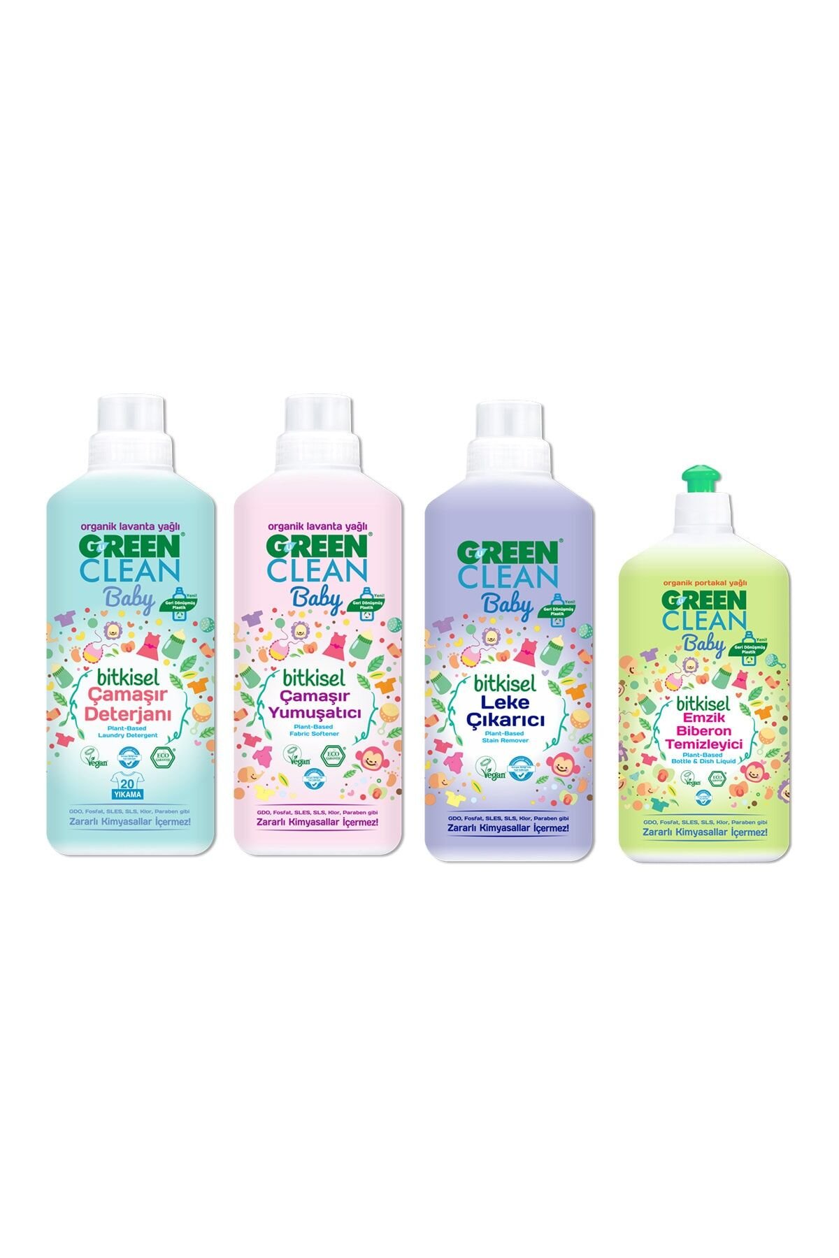 U Green Clean Baby Çamaşır Seti (4 Adet)