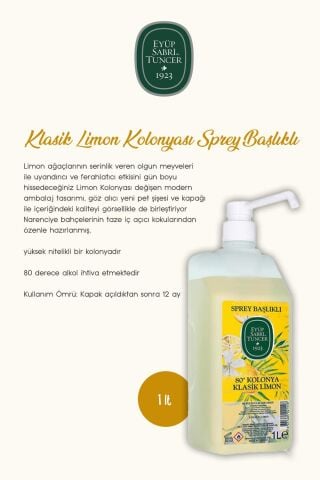 Çeşme Limonu Kolonya Pet ve Cam şişe 400 ml, 1lt klasik limon  ve Rosie Hediye