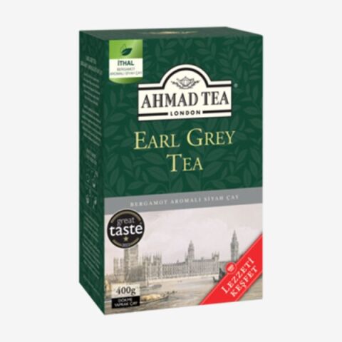 AHMAD TEA 7 adet Early Grey Dökme Çay 400 G ve Rakun Kupa HEDİYE