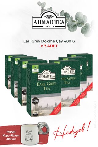 AHMAD TEA 7 adet Early Grey Dökme Çay 400 G ve Rakun Kupa HEDİYE