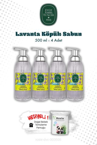 Köpük Sabun Alaçatı Lavantası 500 ML X4 ve ROSIE