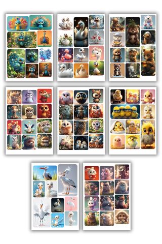 Zeytinyağlı ve Pamuklu Islak Havlu Sleepy 50x28 (1400  yaprak) ve Sticker Seti 32 Sayfa