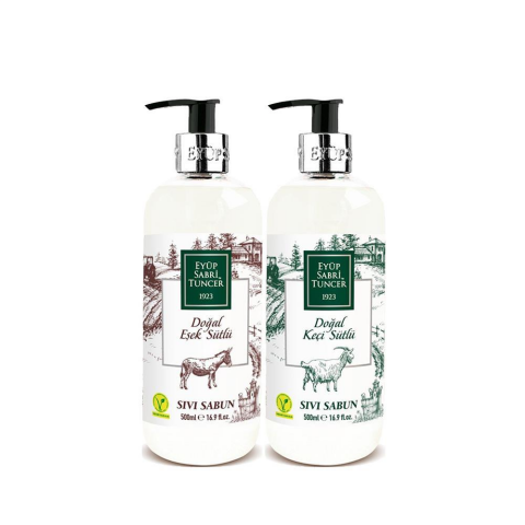 Eyüp Sabri Tuncer Düvenci Toptan Sıvı Sabun 500 ml 2' lü Model 17 (Keçi ve Eşek Sütlü)