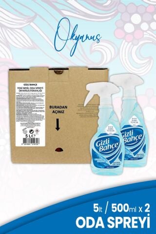 Eyüp Sabri Tuncer Yeni Nesil Oda Spreyi Okyanus 5 lt ve 500 ml x 2 Adet