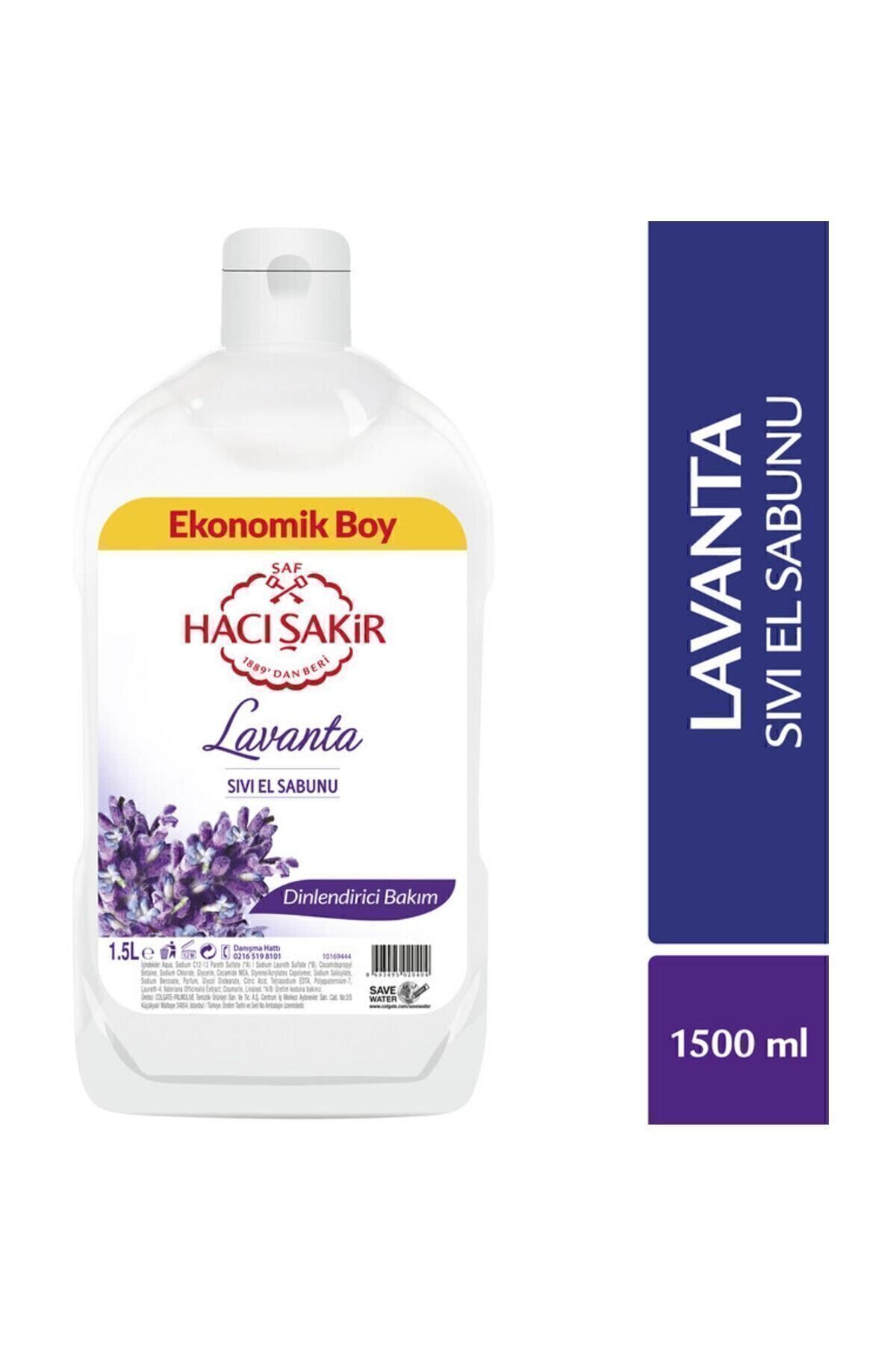 Hacı Şakir Lavanta Dinlendirici Bakım Sıvı El Sabunu 1500 ml