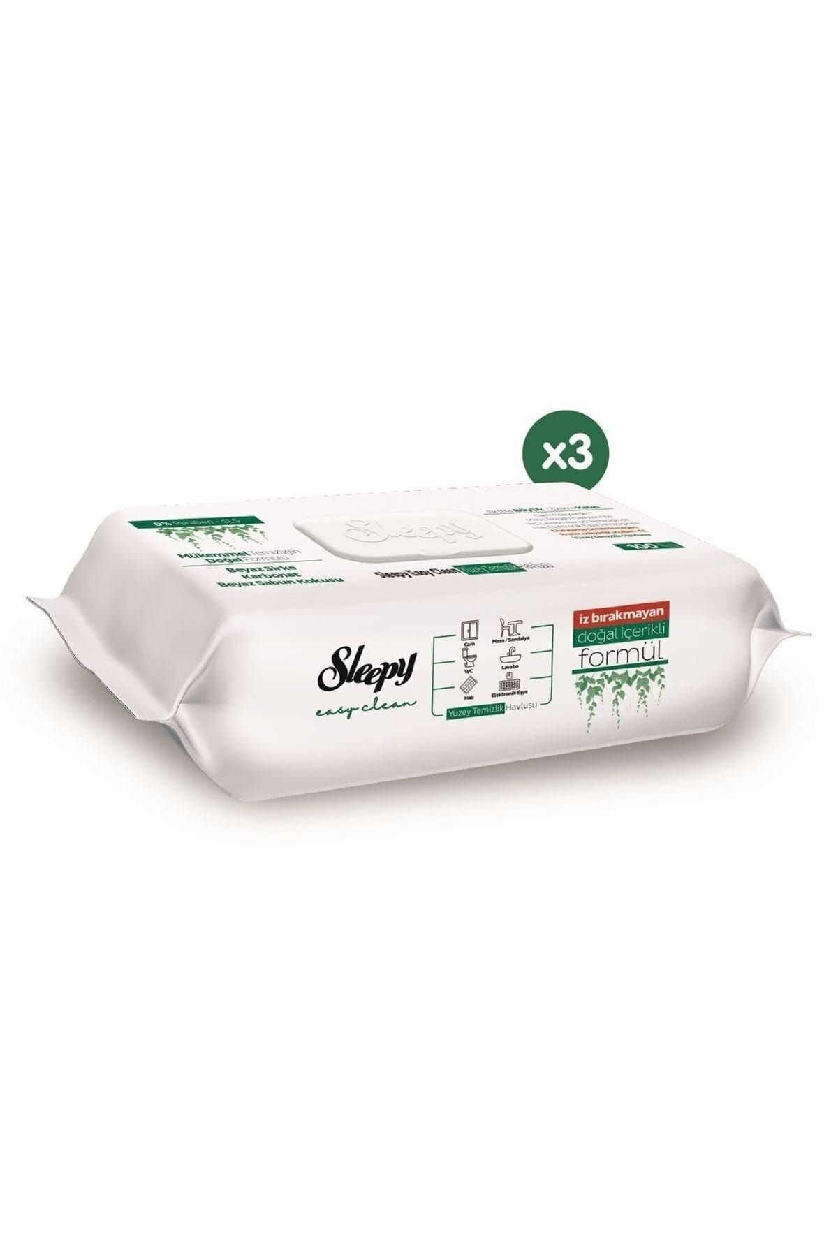 Sleepy Easy Clean Yüzey Temizlik Havlusu 3x100 (300 Yaprak)