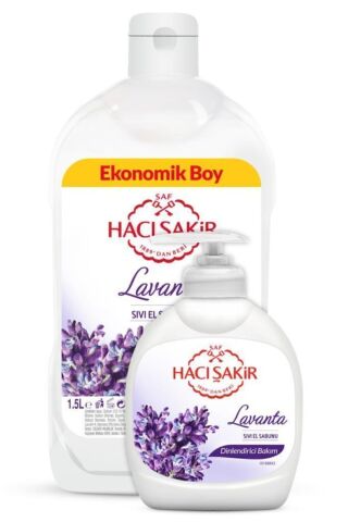 Hacı Şakir Lavanta Dinlendirici Bakım Sıvı El Sabunu 1500 ml + 300 ml