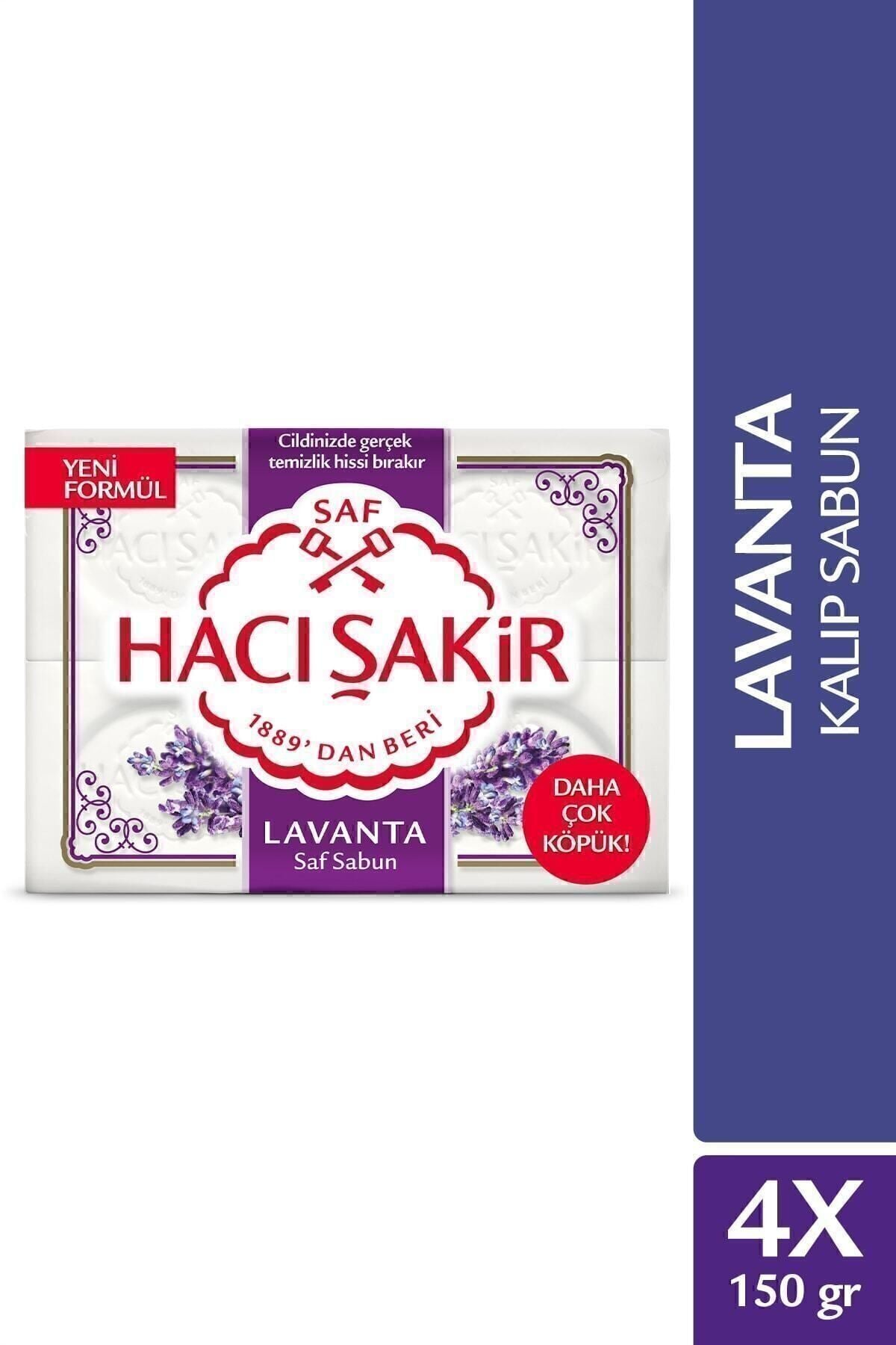 Hacı Şakir Lavanta Saf Kalıp Sabun 4x150 gr
