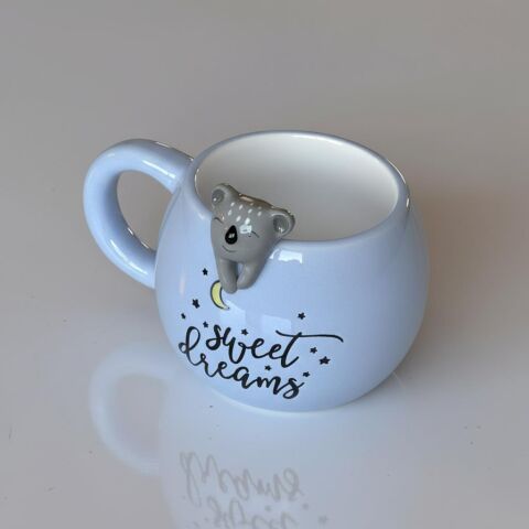 Koala Figürlü 3D Seramik Kupa 350 ml