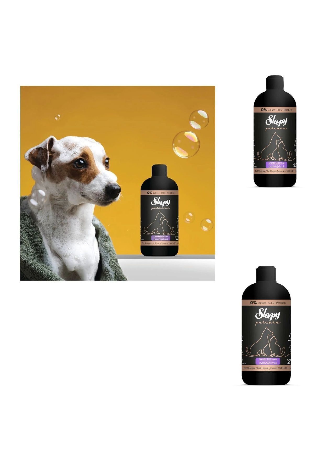 Sleepy petcare lavanta yağlı evcil hayvan şampuanı 500ml 3x(3 adet)